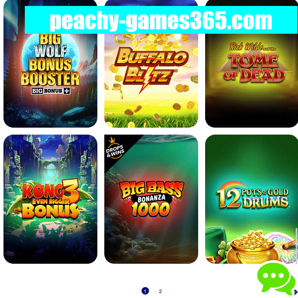 Peachy Games slots grid page 5